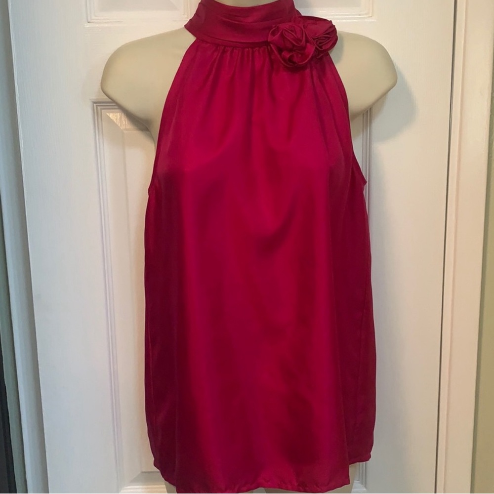 Cynthia Rowley Hot Pink Sleeveless Blouse-Small